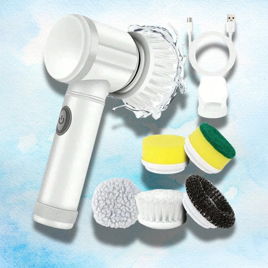 CleanPro™ 5in1 – Cepillo Eléctrico Multifuncional